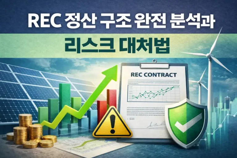 REC 정산 구조 완전 분석과 리스크 대처법