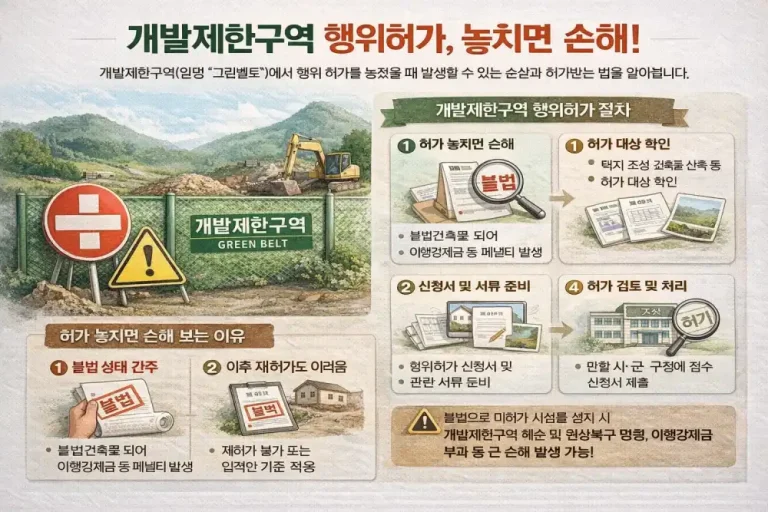 개발제한구역 행위허가, 놓치면 손해!