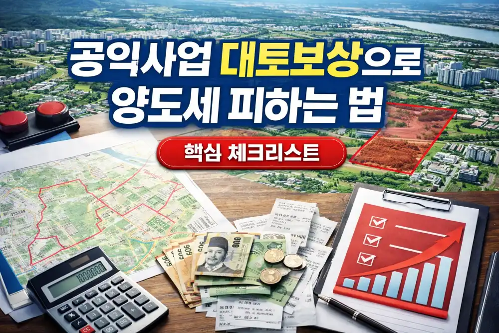 공익사업 대토보상으로 양도세 피하는 법