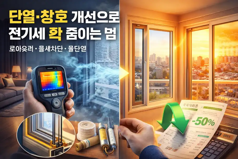 단열·창호 개선으로 전기세 확 줄이는 법