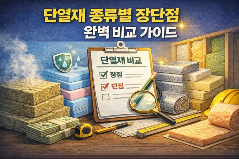 단열재 종류별 장단점 완벽 비교 가이드