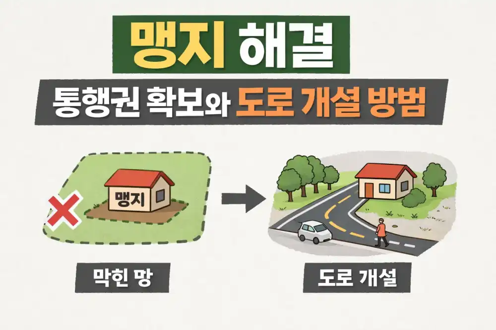 맹지 해결, 통행권 확보와 도로 개설 방법