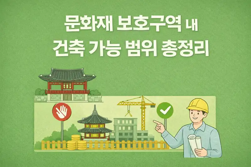 문화재 보호구역 내 건축 가능 범위 총정리