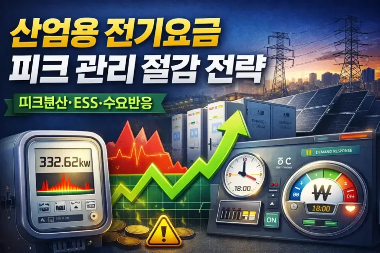 산업용 전기요금 피크 관리 절감 전략