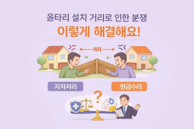 울타리 설치 거리로 인한 분쟁, 이렇게 해결해요!