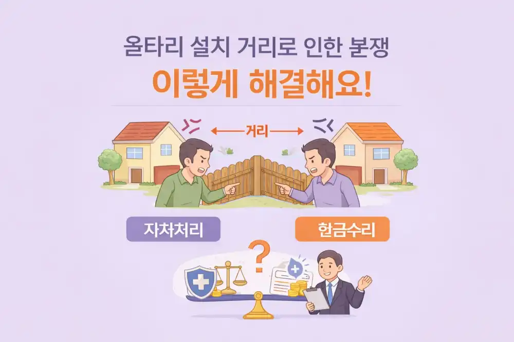 울타리 설치 거리로 인한 분쟁, 이렇게 해결해요!