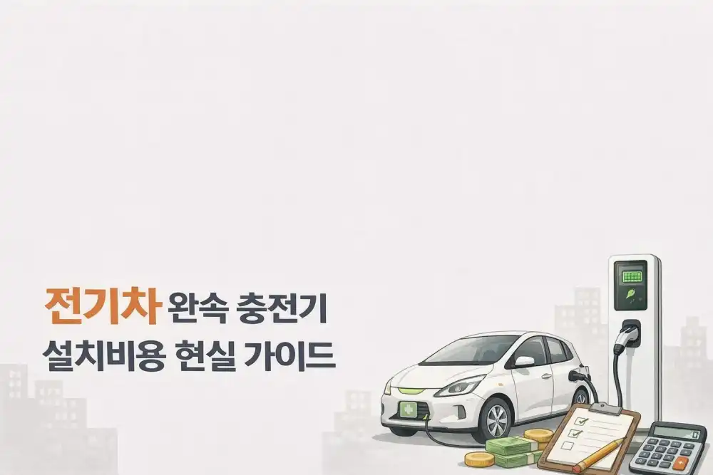 전기차 완속 충전기 설치비용 현실 가이드
