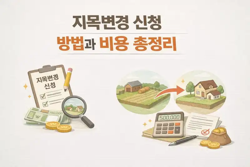 지목변경 신청 방법과 비용 총정리