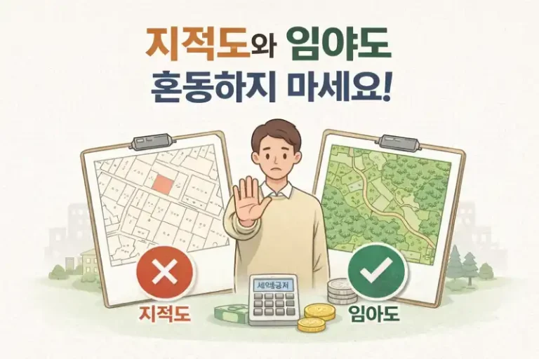 지적도와 임야도, 혼동하지 마세요!