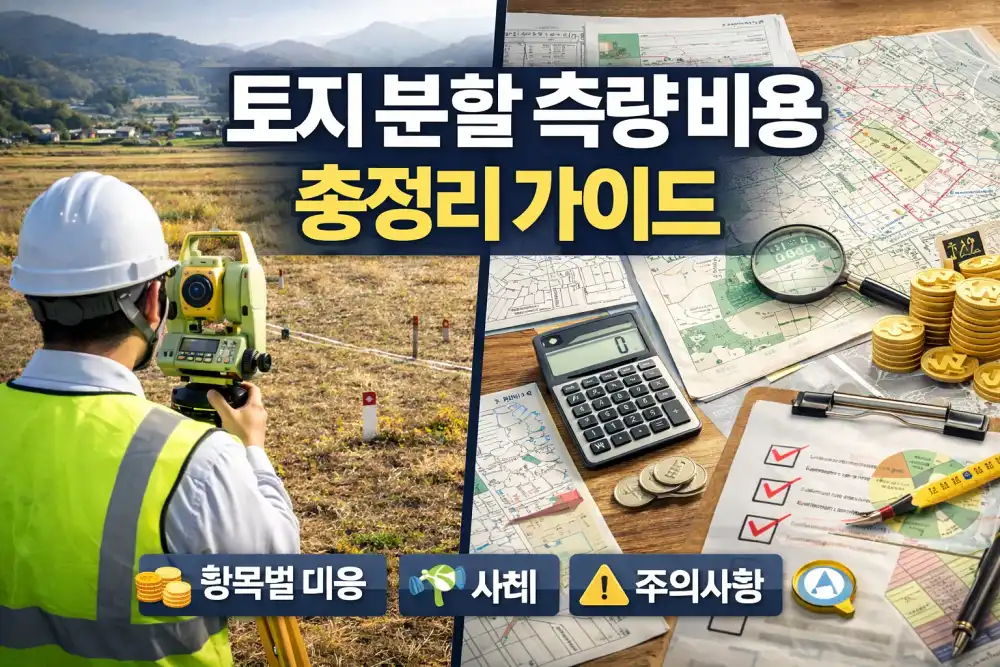토지 분할 측량 비용 총정리 가이드