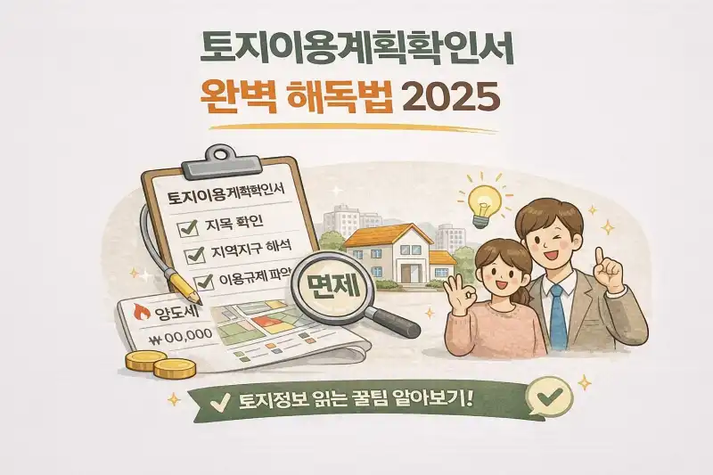 토지이용계획확인서 완벽 해독법 2025