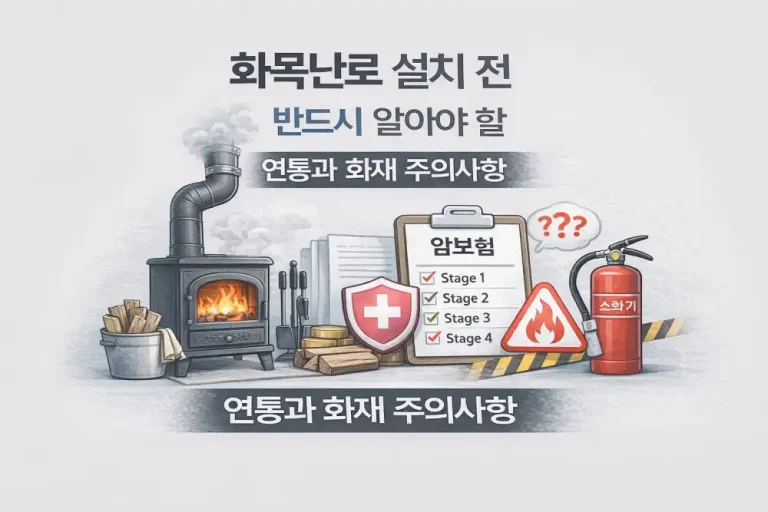 화목난로 설치 전 반드시 알아야 할 연통과 화재 주의사항