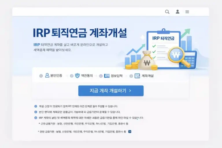 IRP 퇴직연금 가입해도 될까? 장단점 완벽 분석