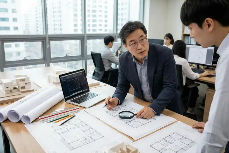 건축사 사무소 도면 검토