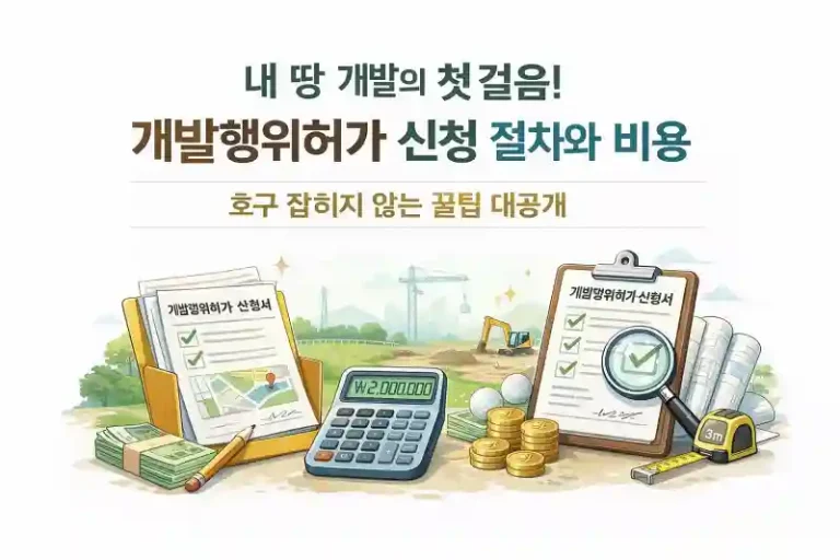 내 땅 개발의 첫걸음! 개발행위허가 신청 절차와 비용, 호구 잡히지 않는 꿀팁 대공개