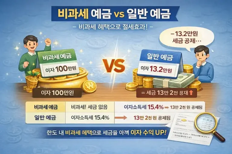 비과세 예금 추천 완벽 가이드