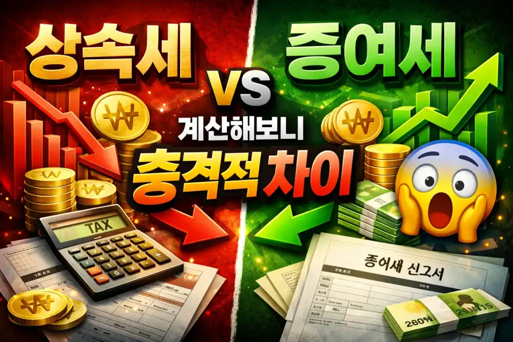 상속세 vs 증여세 계산해보니 충격적 차이
