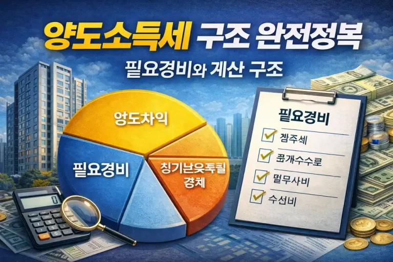 양도소득세 구조 완전정복: 필요경비와 장특공제