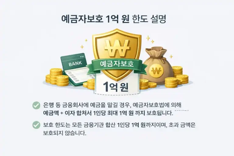 예금자보호 1억 넘으면? 똑똑한 분산예치 전략 완벽가이드