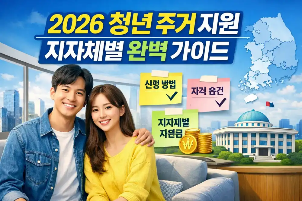 청년 주거 지원 어떻게 받나요? 2026년 최신 지자체별 완벽 가이드