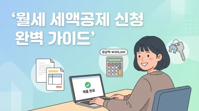 월세 세액공제 직접 신청해봤더니