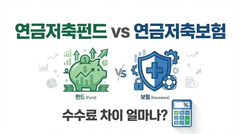 연금저축펀드 vs 연금저축보험, 수수료 차이 얼마나 날까 직접 계산해봤어요