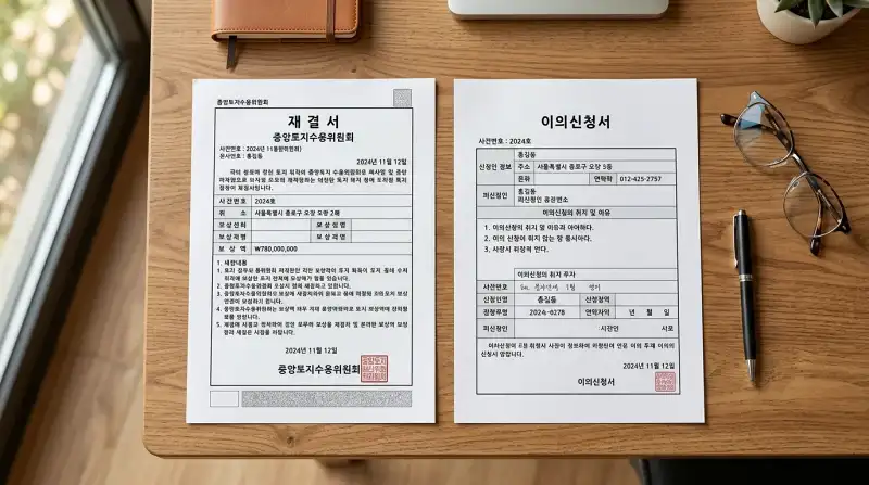 재결서 & 이의신청서 실사