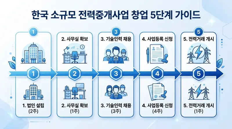 5단계 사업 시작 타임라인