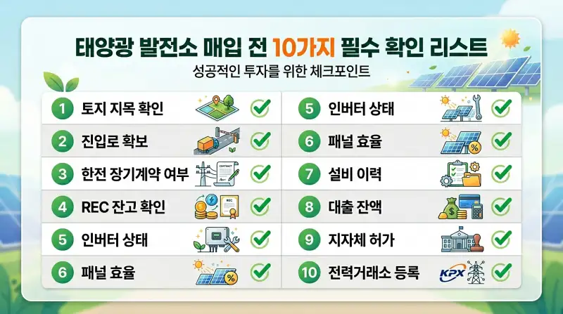 매입 전 필수 검증 체크리스트