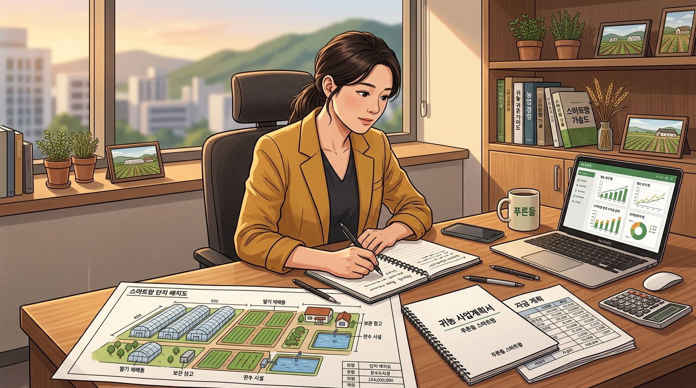 사업계획서 작성 장면