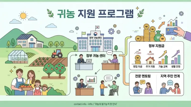정부 지원 프로그램 인포그래픽