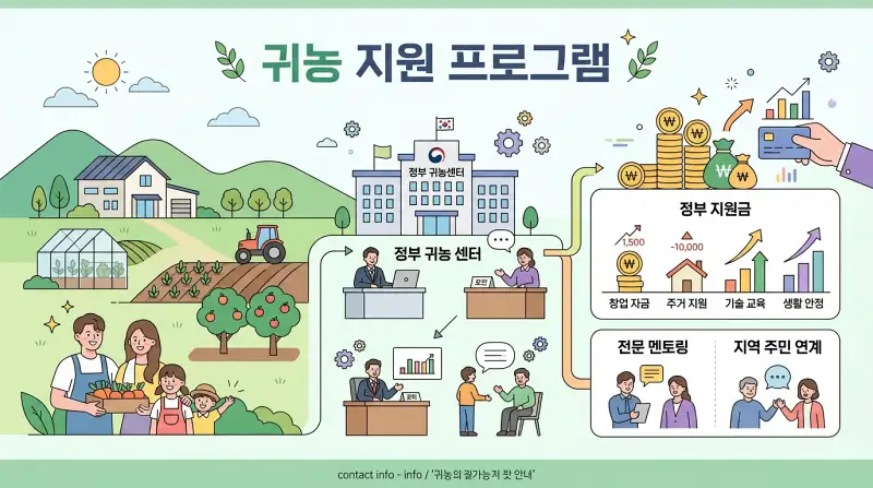 정부 지원 프로그램 인포그래픽