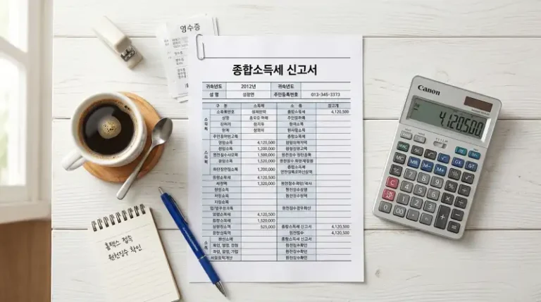 종합소득세 신고서