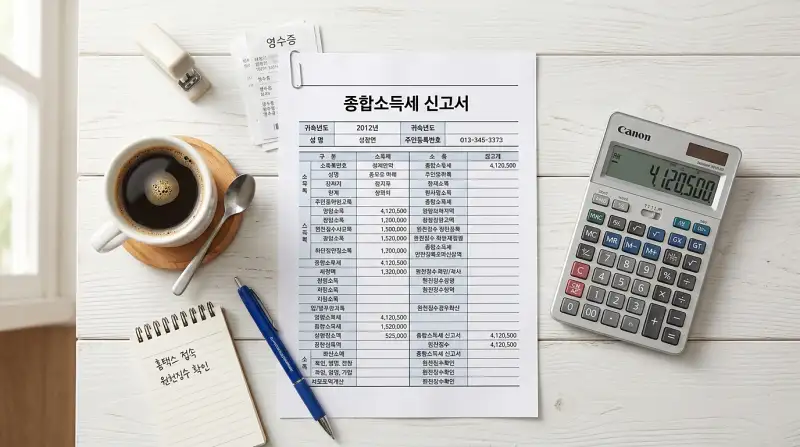 종합소득세 신고서