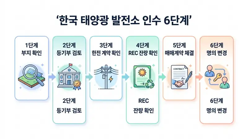 태양광 발전소 매입 절차 플로우차트
