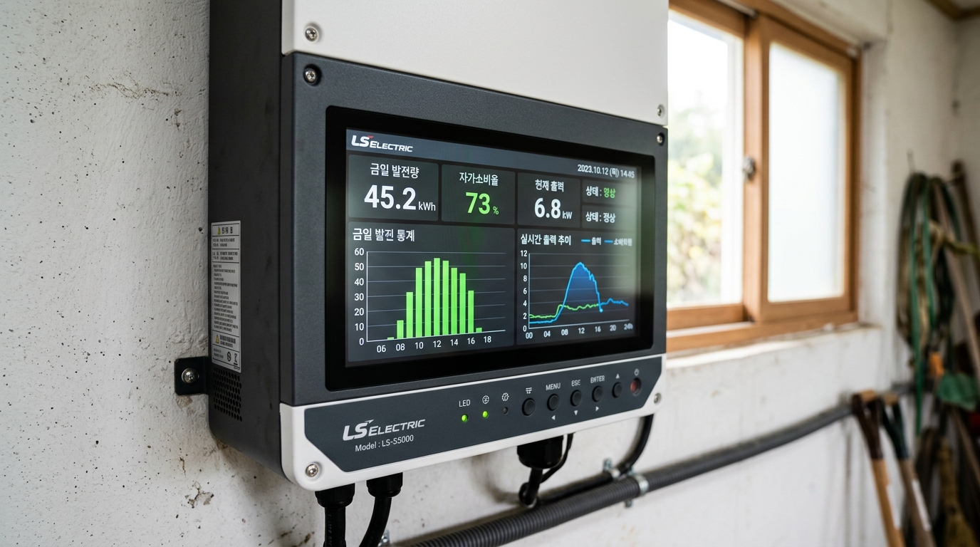 태양광 인버터 모니터링 화면