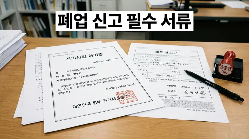 폐업 신고 필수 서류