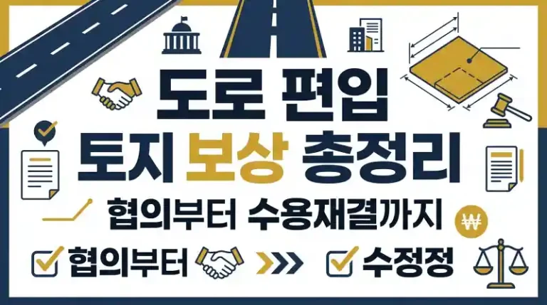 도로 편입 토지 보상 총정리