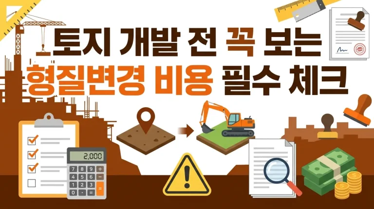 임야 개발 전 꼭 보는 형질변경 비용 필수 체크
