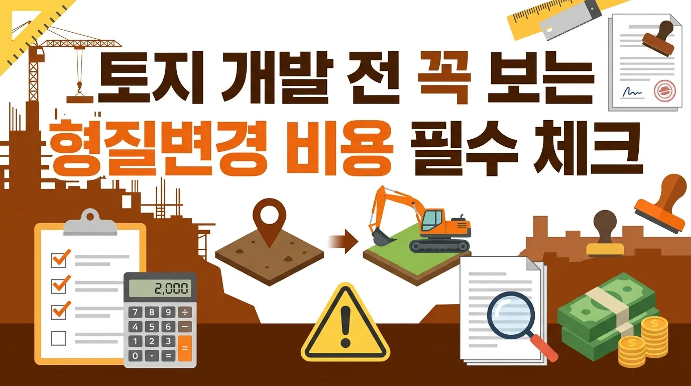 임야 개발 전 꼭 보는 형질변경 비용 필수 체크