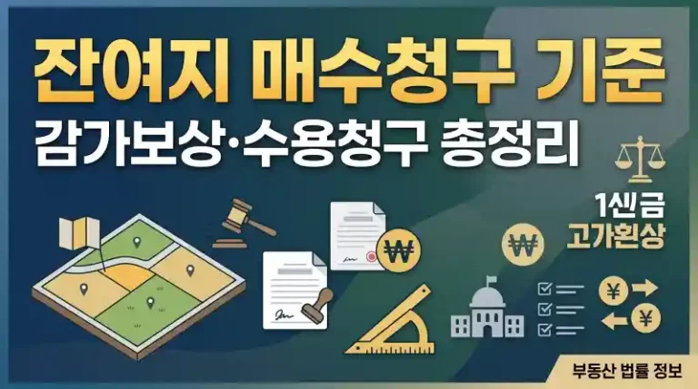 잔여지 매수청구 기준 총정리