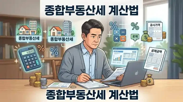 종합부동산세 계산 방법을 확인하는 주택 보유자
