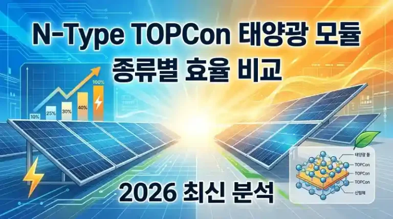 N-Type TOPCon 태양광 모듈 종류별 효율