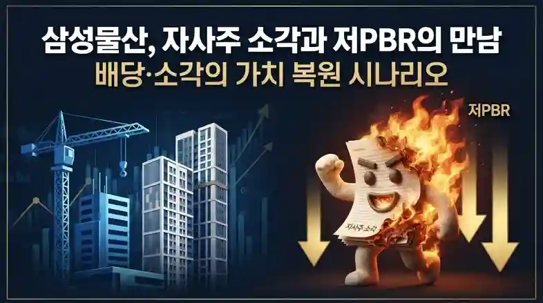 삼성물산 주가 전망과 자사주 소각 저PBR 분석