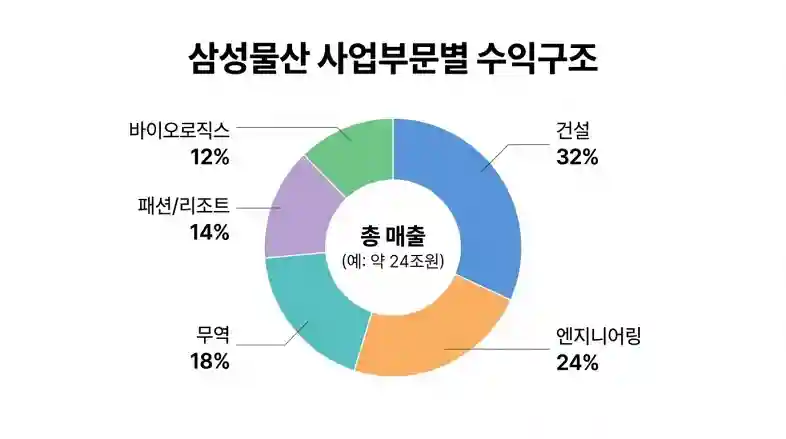 삼성물산 최근 분기 영업이익과 사업부문 변화