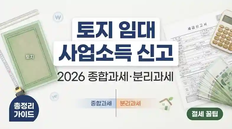 토지 임대 사업소득 신고법 2026