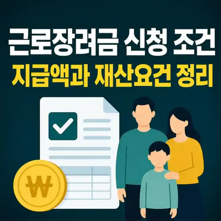 근로장려금 2026 신청 조건