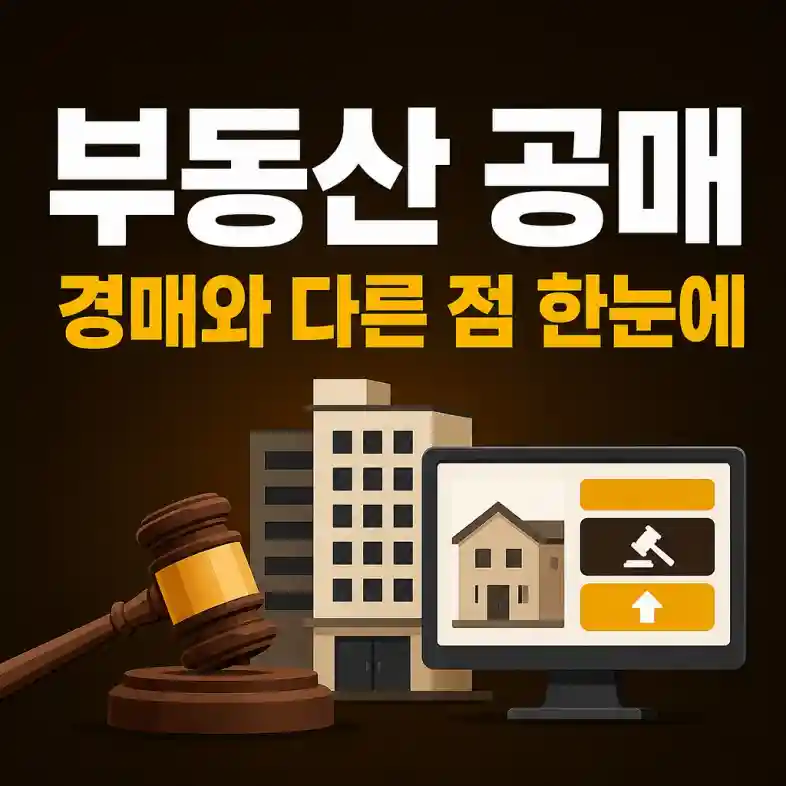 부동산 공매와 경매 차이 2026