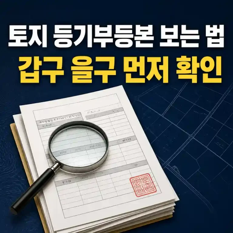 토지 등기부등본 보는 법